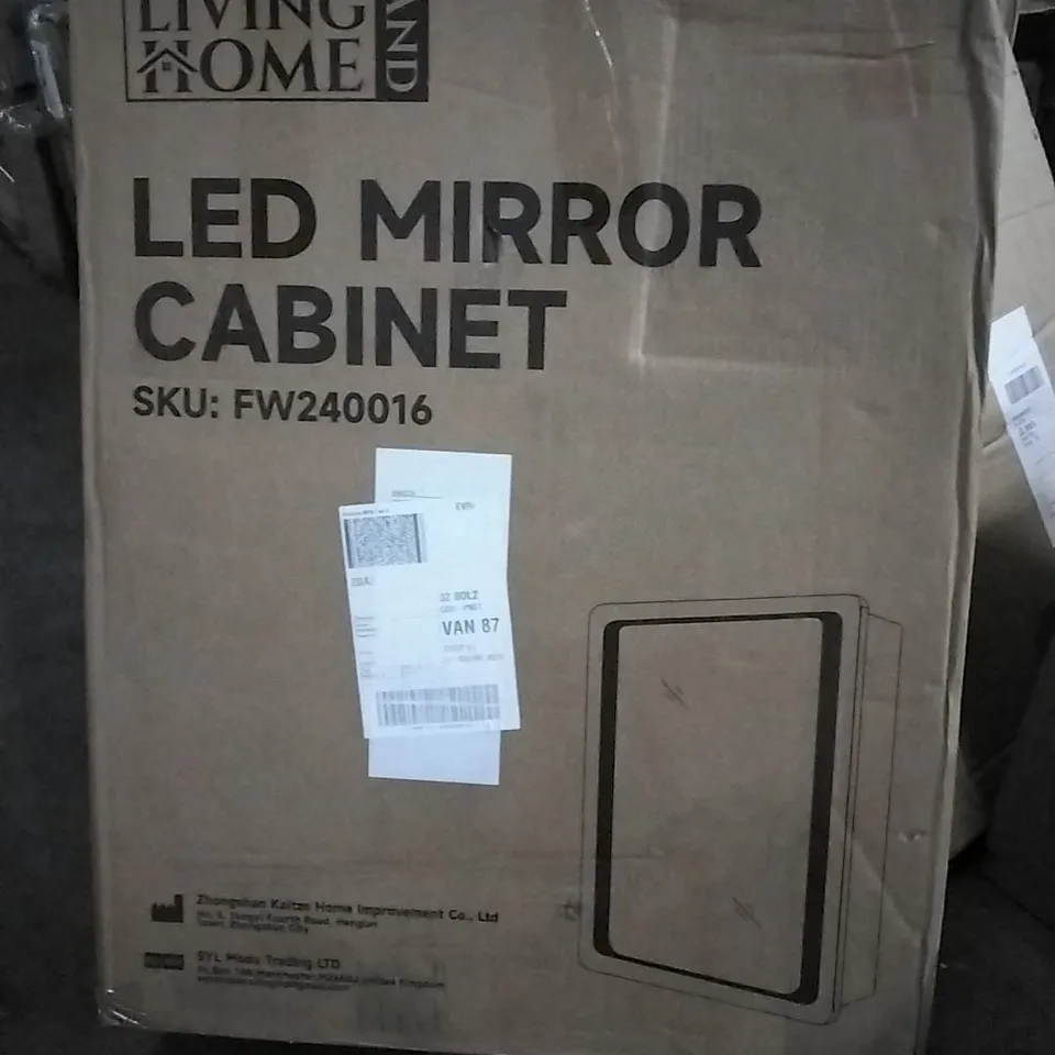BOXED LIVING AND HOME LED BATHROOM CABINET FW240016