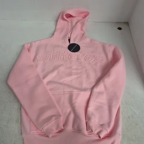 WHITE FOX BOUTIQUE PINK OVERSIZED HOODIE – XXS/XS (UK XS)