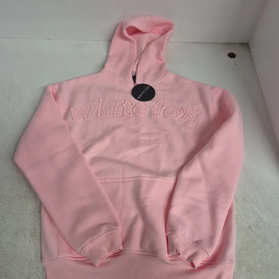 WHITE FOX BOUTIQUE PINK OVERSIZED HOODIE – XXS/XS (UK XS)