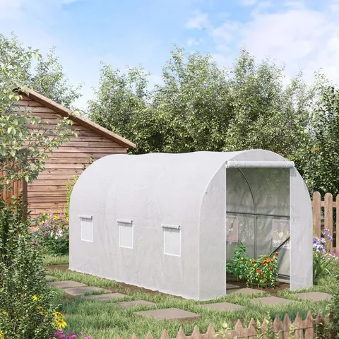 BOXED 6.6 FT W X 11.5 FT D HOBBY GREENHOUSE (1 BOX)