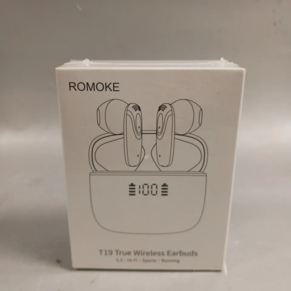 BOXED SEALED ROMOKE T19 TRUE WIRELESS EARPHONES
