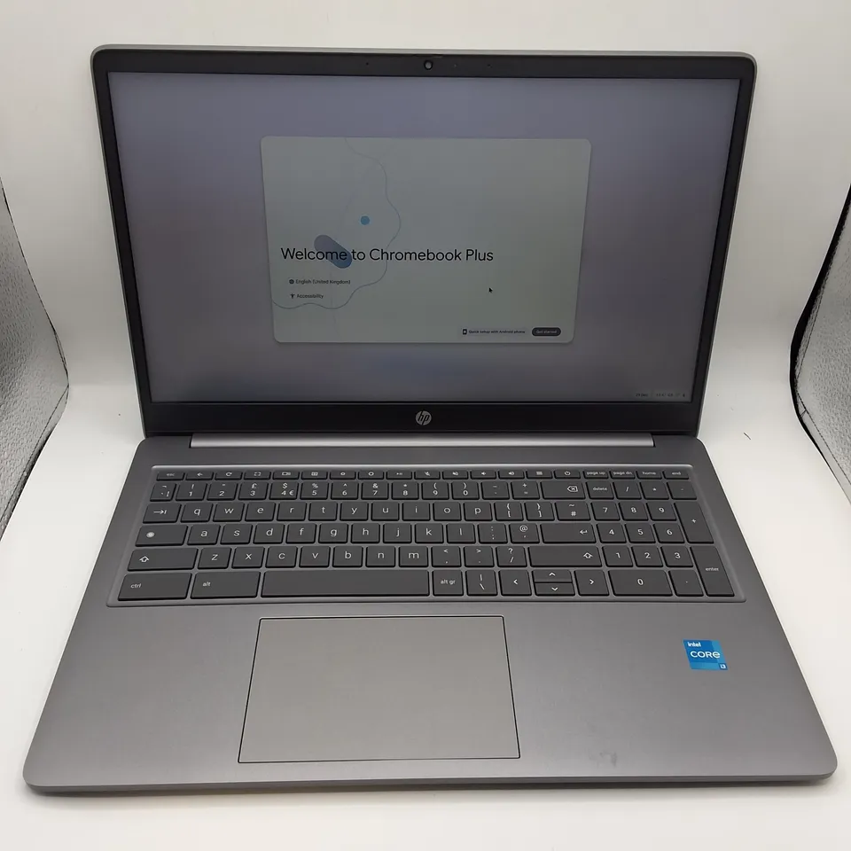 HP CHROMEBOOK PLUS INTEL I-3 LAPTOP IN SILVER - 15A-NB0004NA