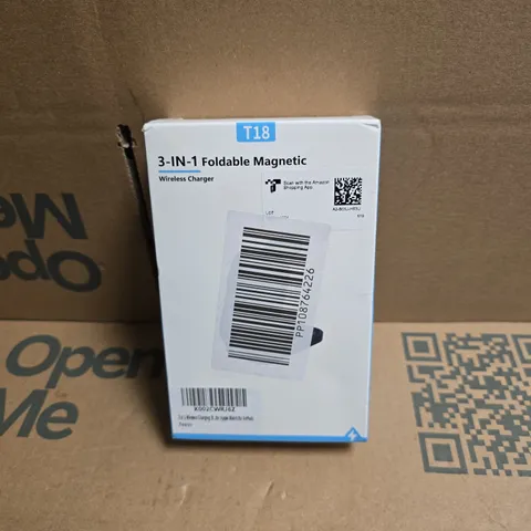 T18 3 IN 1 FOLDABLE MAGNETIC WIRELESS CHARGER BOXED