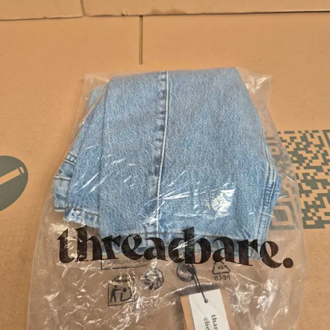 THREADBARE DENIM LADIES SALTASH BARREL LEG JEANS β LIGHT WASH, UK 12