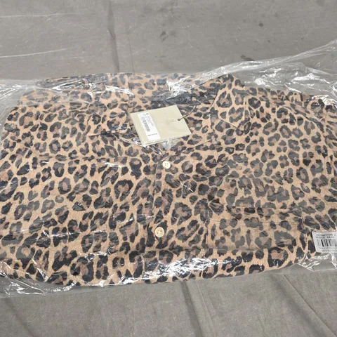 ALLSAINTS LEOPARD PRINT SHIRT β BRONZE BROWN, XXL