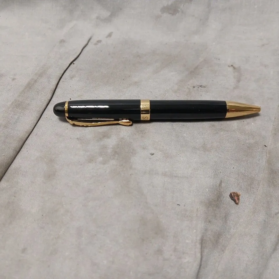 GAMAGES LONDON PEN – BLACK WITH GOLD TRIM