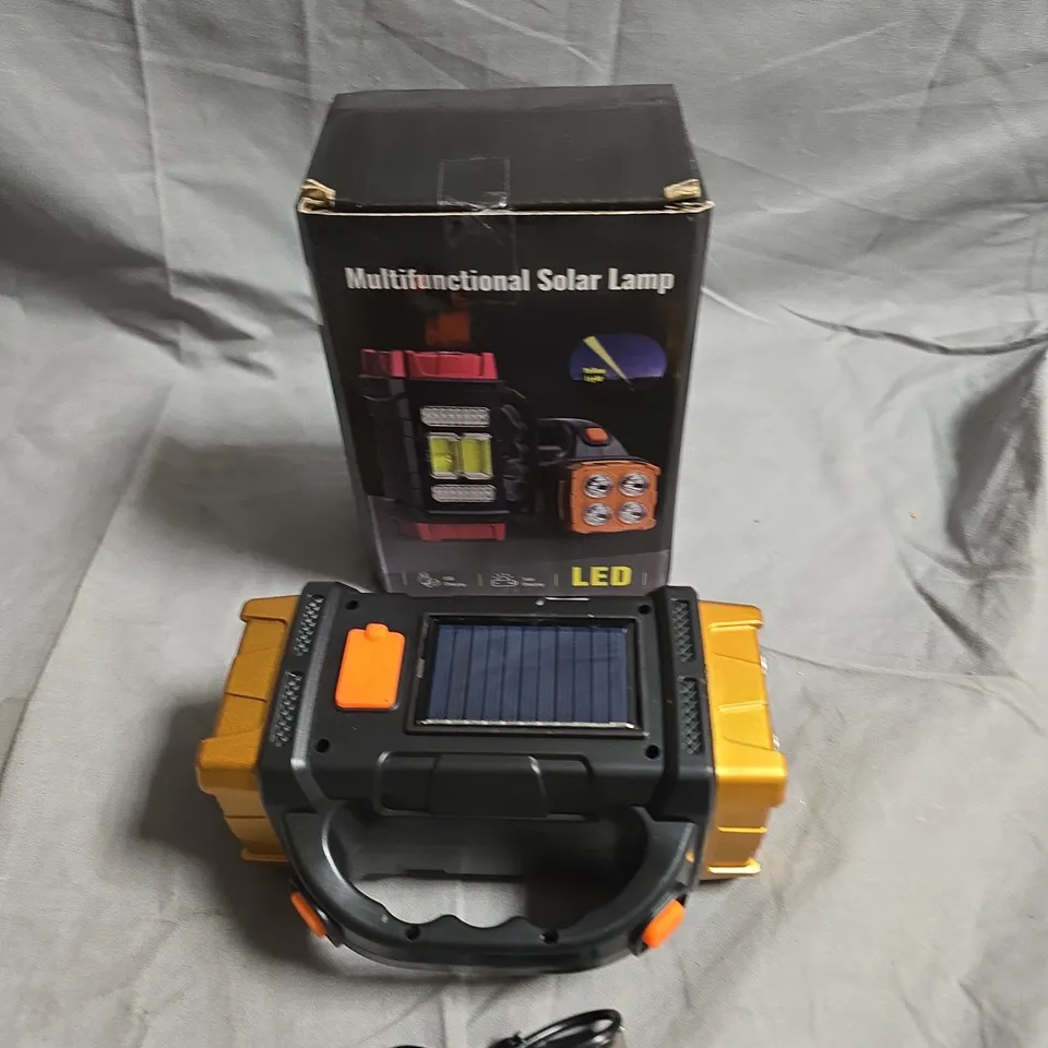 MULTIFUNCTIONAL SOLAR LAMP – LED OUTDOOR LIGHTING (USB CHARGING CABLE)