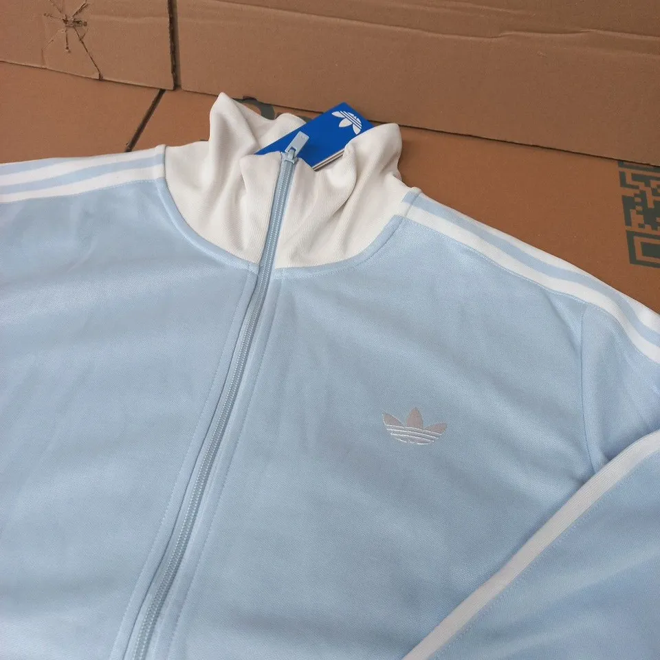 ADIDAS TREFOIL TRACK JACKET – LIGHT BLUE - SIZE XL