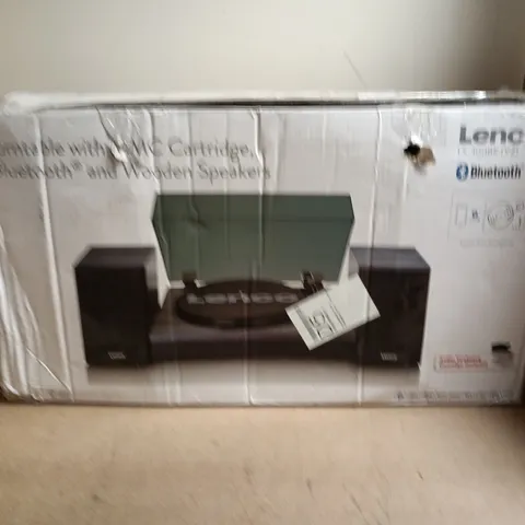 LENCO TURNTABLE WITH BLUETOOTH STEREO SYSTEM – BOXED