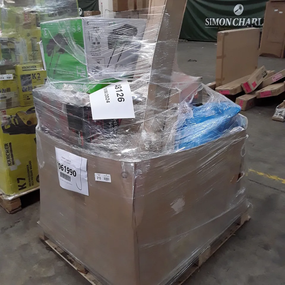 PALLET OF APPROXIMATELY 20 UNPROCESSED RAW RETURN HOUSEHOLD AND ELECTRICAL GOODS TO INCLUDE;