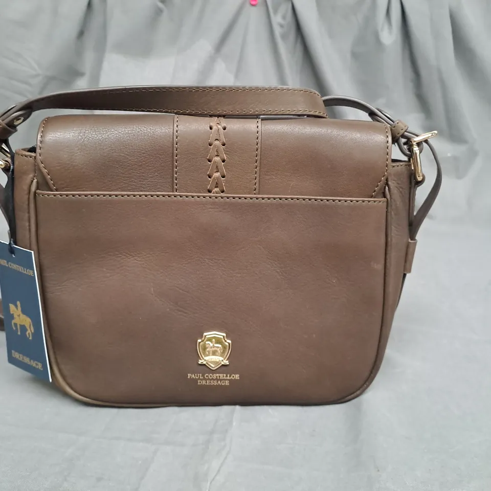 PAUL COSTELLOE DRESSAGE BROWN LEATHER LADIES HANDBAG