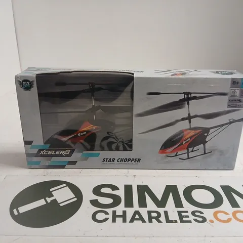 XCELER8 STAR CHOPPER RC HELICOPTER – BOXED (FLY ZONE)