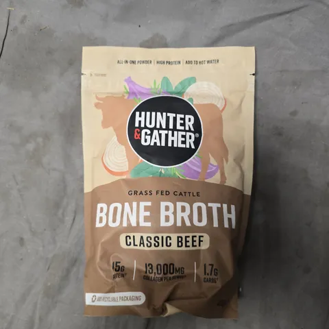 HUNTER & GATHER BONE BROTH CLASSIC BEEF (400G)