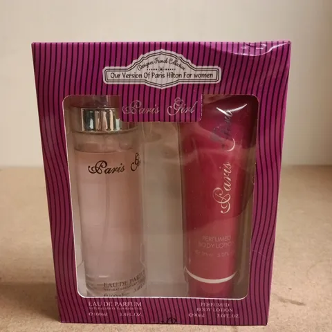 PARIS GIRL GIFT SET – EAU DE PARFUM & PERFUMED BODY LOTION (100 ML EACH)