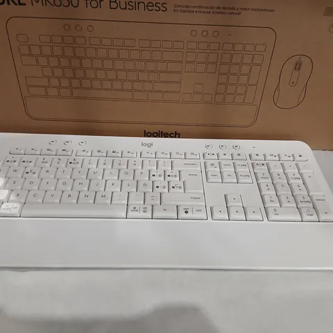 Four boxed Logitech MK650 for Business Wireless Keyboard & Mouse Set  - Boxed