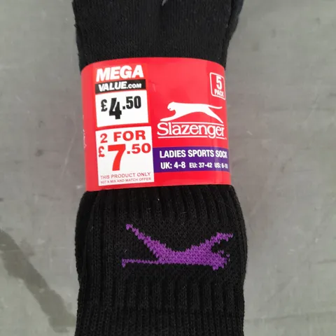 SLAZENGER LADIES SPORT SOCKS IN VARIOUS COLOURS