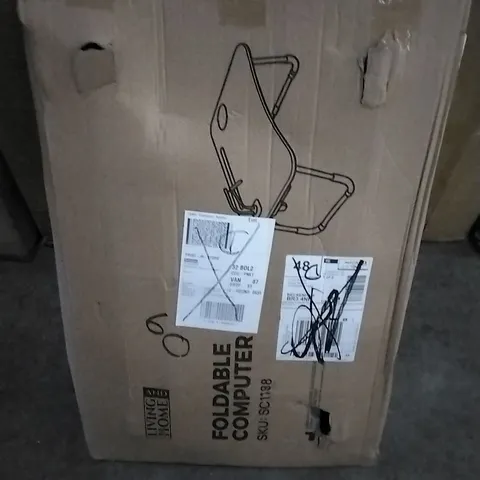 BOXED LIVING AND HOME FOLDABLE COMPUTER DESK