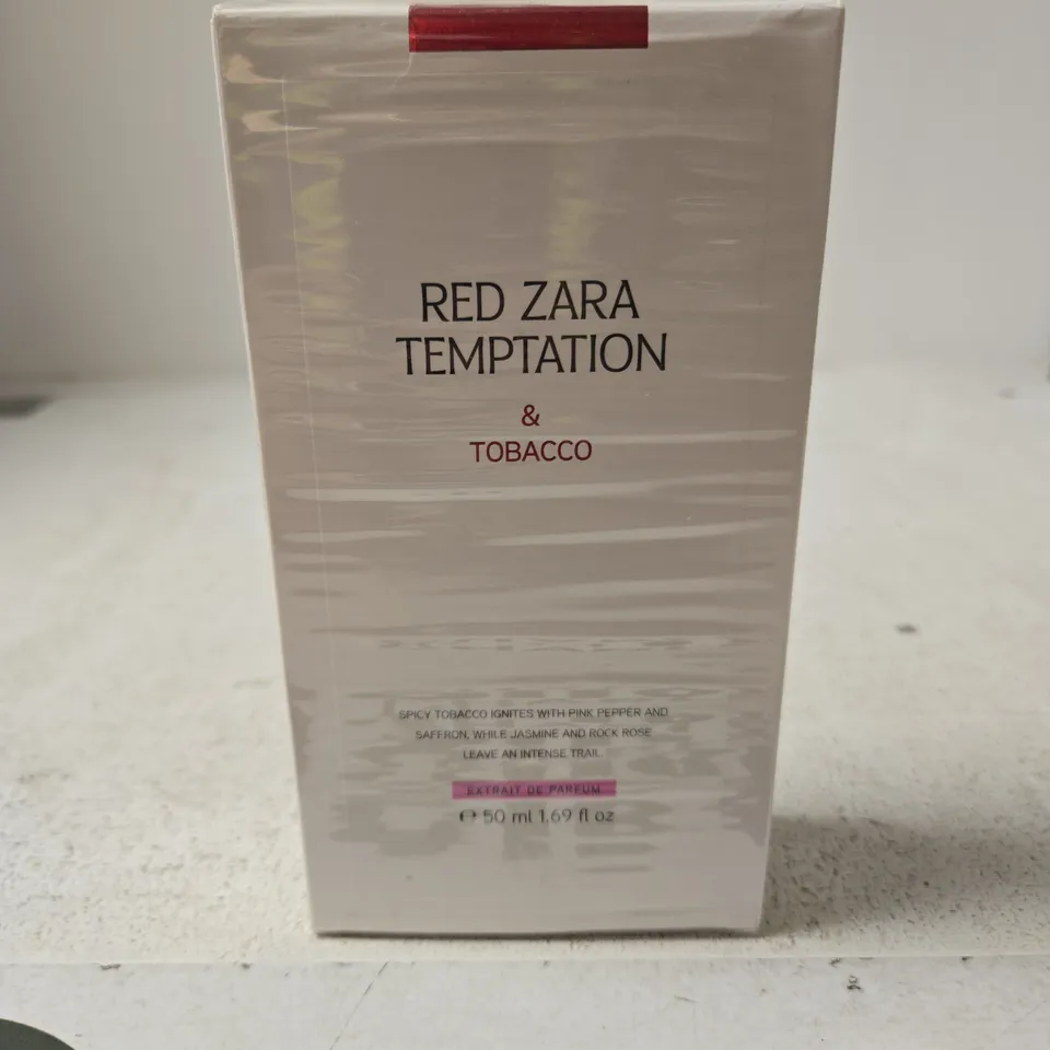 ZARA RED TEMPTATION & TOBACCO EXTRAIT DE PARFUM 50 ML – BOXED