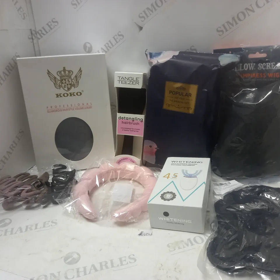 LOT OF BEAUTY PRODUCTS TO INCLUDE TANGLE TEEZER, HAIR CLIPS, ETC