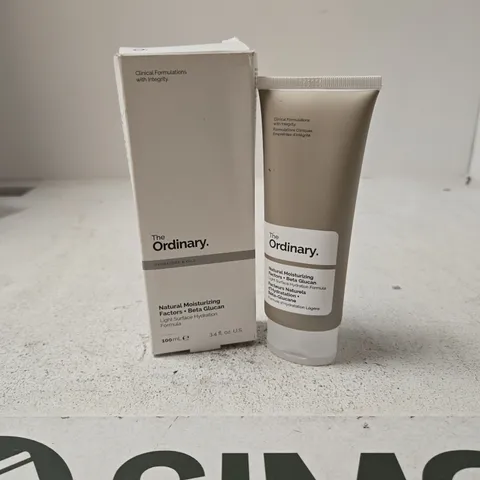 THE ORDINARY NATURAL MOISTURIZING FACTORS + BETA GLUCAN MOISTURISING CREAM β 100 ML (BOX & TUBE)