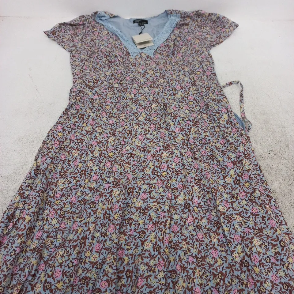 NOBODYS CHILD KACEY MIDI DRESS – PURPLE DITSY FLORAL, UK 10