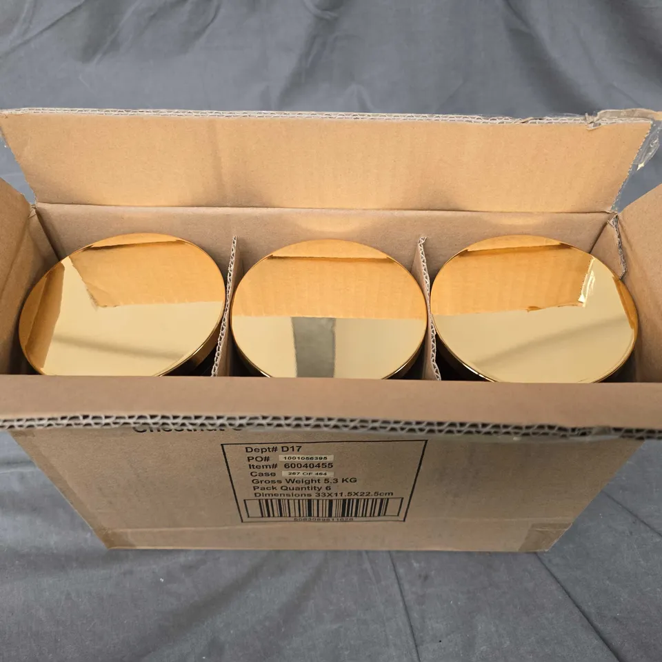 6 X CHESTNUT CLASSICS DOUBLE WICK CANDLES 