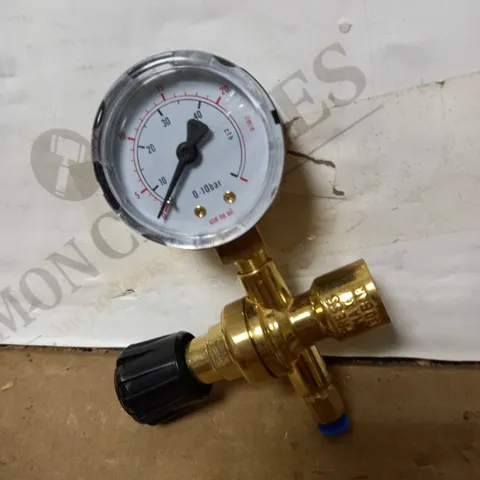 DRAPER 70135 MIG MINI GAS BOTTLE REGULATOR WITH GAUGE, 130 BAR, DISPOSABLE CYLINDER, WELDING
