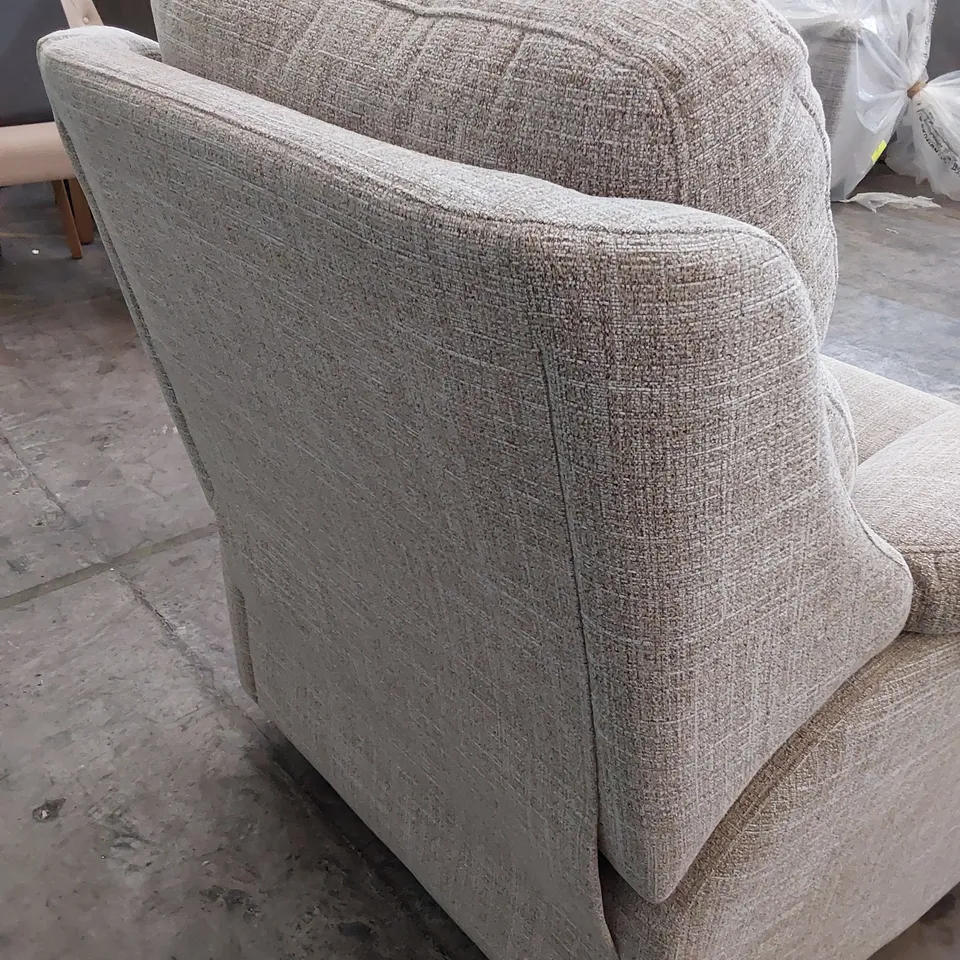 QUALITY BRITISH DESIGNER G PLAN KINGSBURY POWER RECLINING EASY CHAIR BEACH CARAMEL FABRIC 
