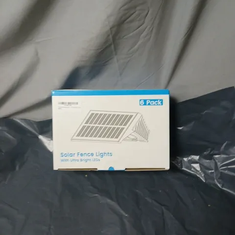 SOLAR FENCE LIGHTS – 6 PACK 