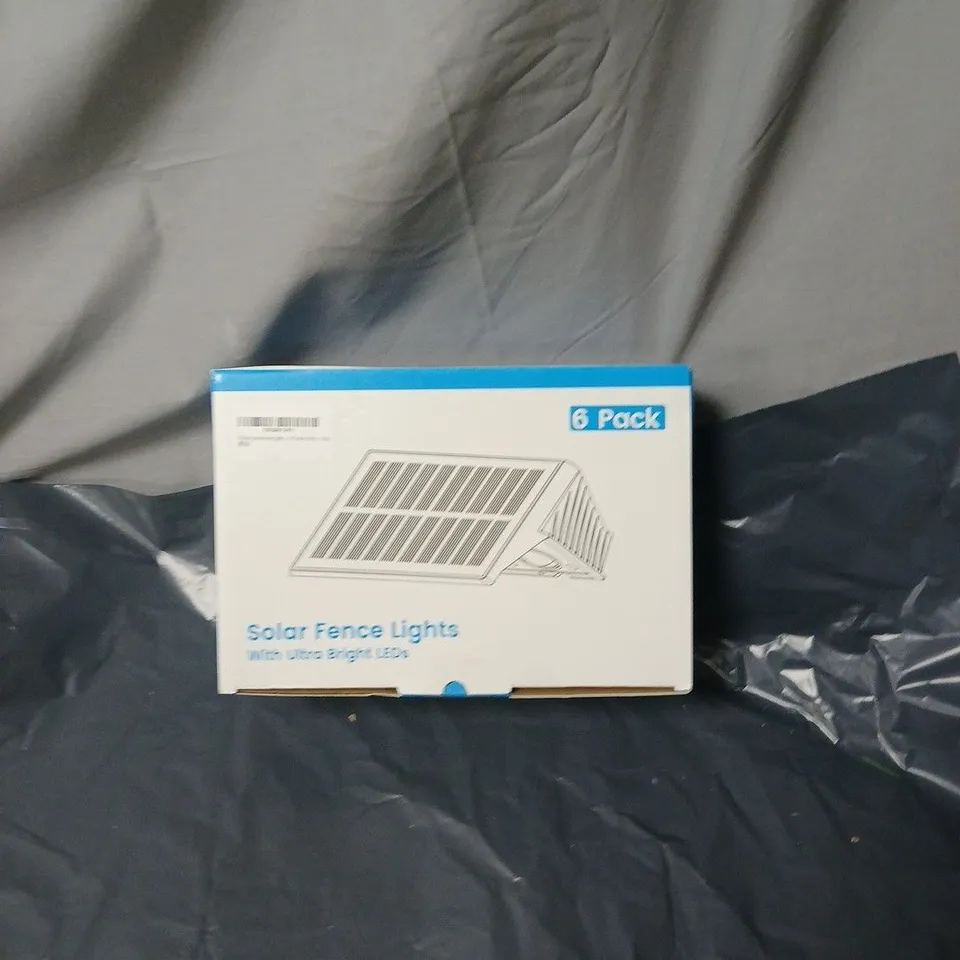 SOLAR FENCE LIGHTS – 6 PACK 