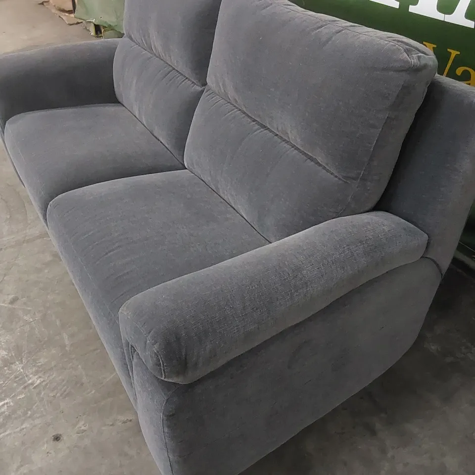 QUALITY DESIGNER ITALIAN MADE FLORENCE 3 SEATER FABRIC UPHOLSTERED SOFA - ANTHRACITE GREY
