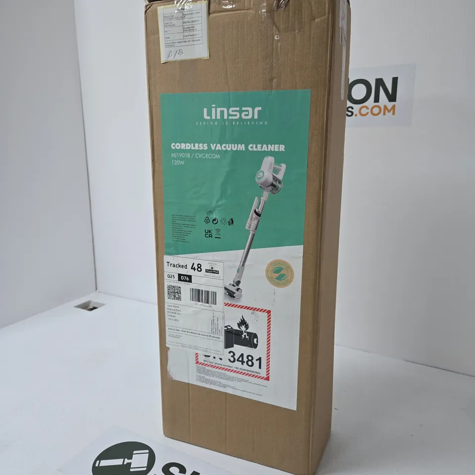 LINSAR CORDLESS VACUUM CLEANER – BOXED, 120W
