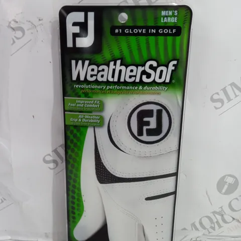 FJ WEATHERSOF GOLF GLOVE - LARGE