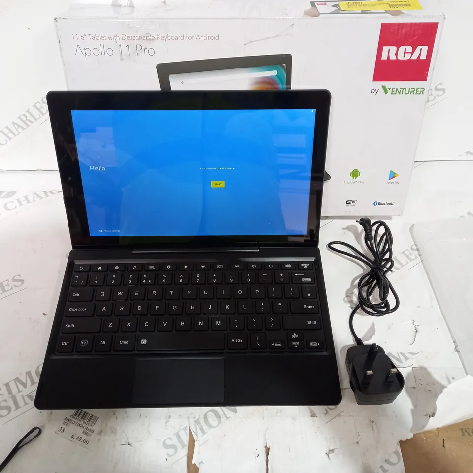 BOXED VENTURER APOLLO 11 PRO 11.6” TABLET WITH DETACHABLE KEYBOARD- 32 GB