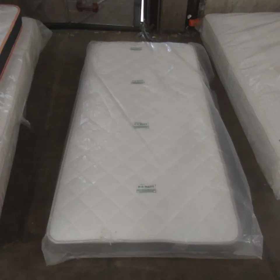 QUALITY BAGGED 3FT SINGLE AIRSPRUNG MEMORY FOAM BUNK MATTRESS