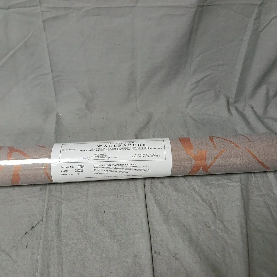 DESIGNER WALLPAPERS – PATTERN 9706, 9.5M ROLL, SINGLE BOLT
