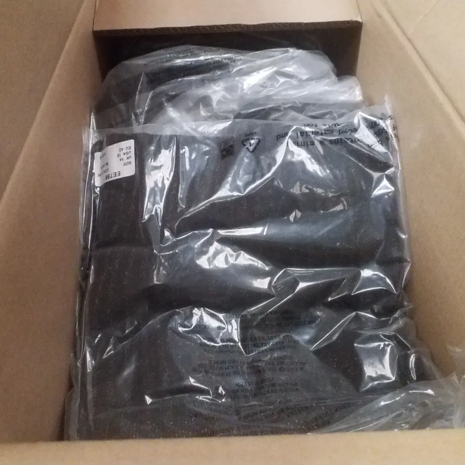 BOX CONTAINING APPROXIMATELY 14 BRAND NEW JD WILLIAMS BLACK GLITTER MAXI SKIRT - SIZE 14