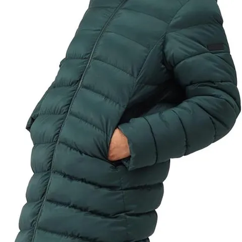 BRAND NEW REGATTA WOMEN’S ELENDER LONG HOODED PUFFER IN DARKEST SPRUCE - UK 8