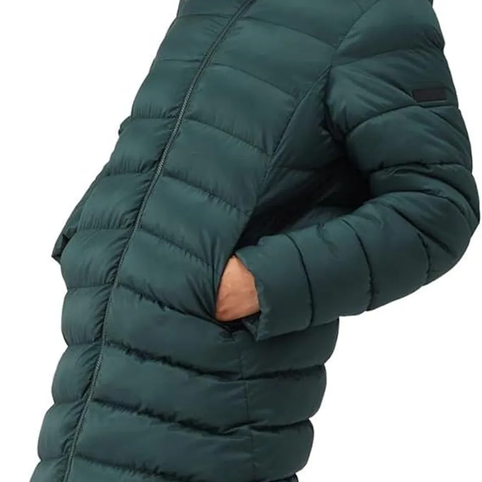 BRAND NEW REGATTA WOMEN’S ELENDER LONG HOODED PUFFER IN DARKEST SPRUCE - UK 8