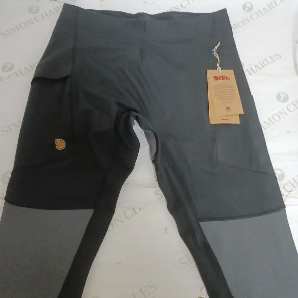 FJALL RAVEN TREKKING TIGHT PROS IN BLACK - LARGE