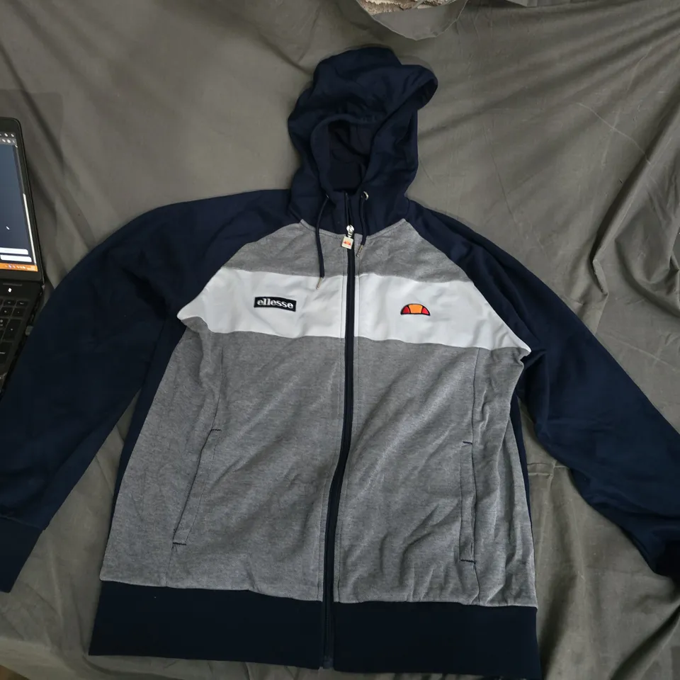 ELLESSE COLOUR-BLOCK HOODED ZIP JACKET – MEN'S