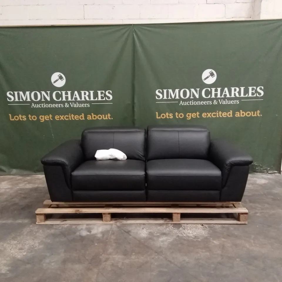 LORENZA 3 SEATER LEATHER/FAUX LEATHER POWER RECLINER RRP £1249