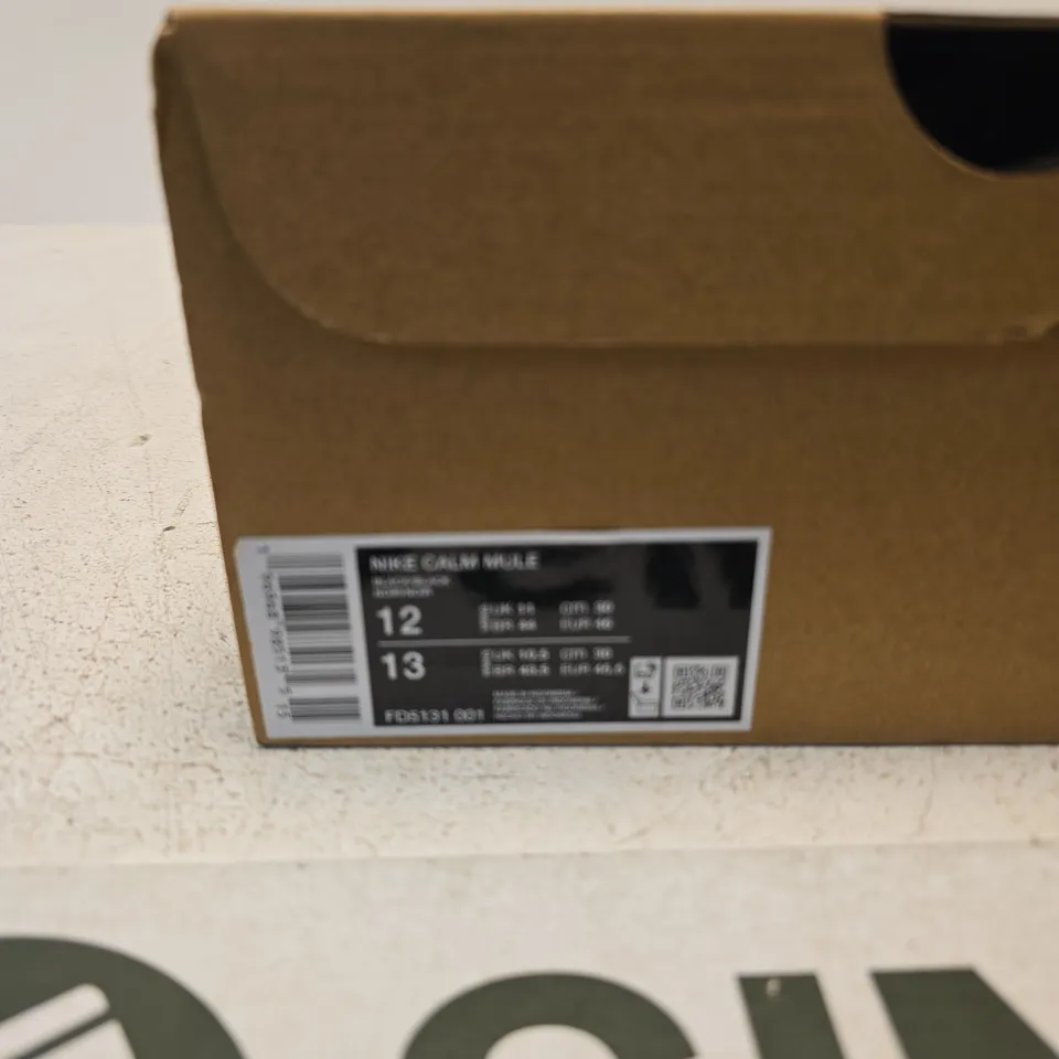 NIKE CALM MULE – BLACK, UK 11 – BOXED