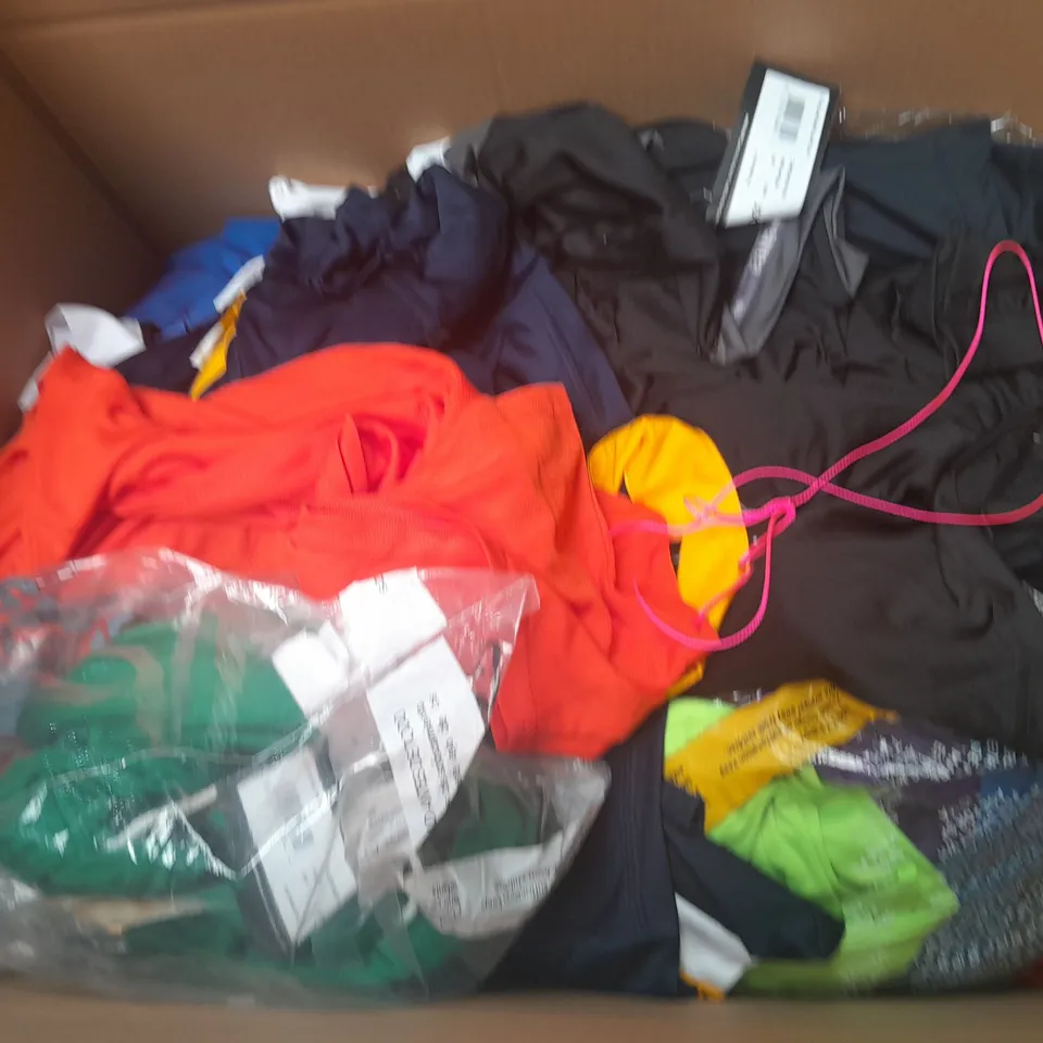 LARGE BOX OF ASSORTED ERREA CLOTHING ITEMS IN VARIOUS SIZES AND COLOURS