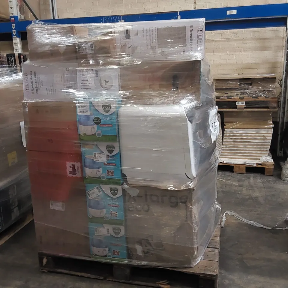 PALLET OF APPROXIMATELY 34 UNPROCESSED RAW RETURN HOUSEHOLD AND ELECTRICAL GOODS TO INCLUDE;