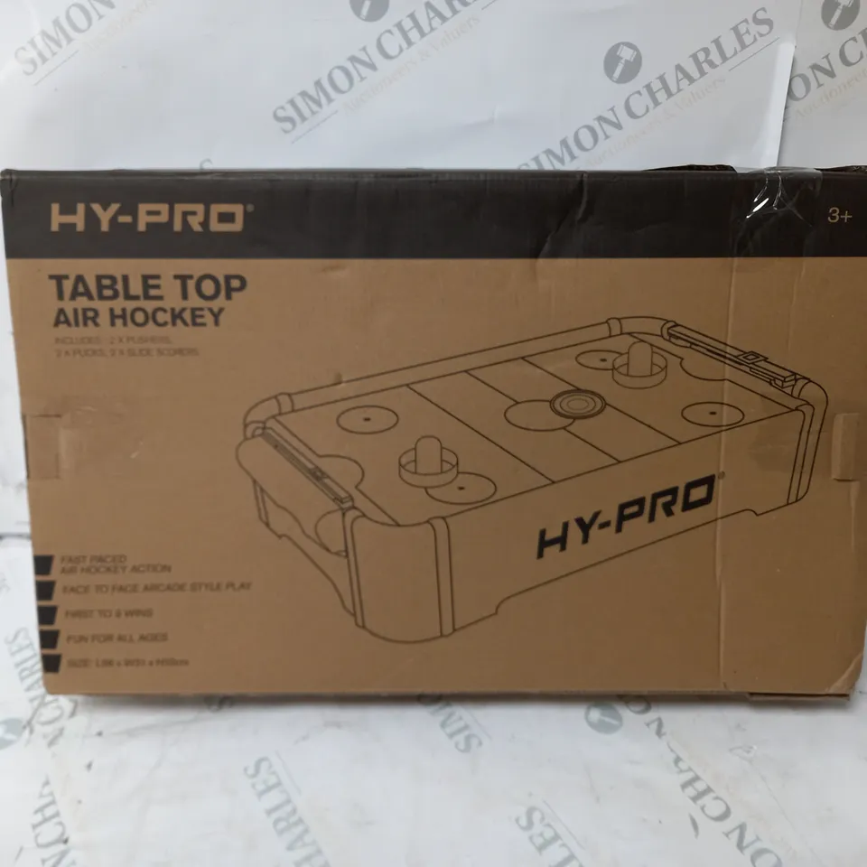 BOXED HY-PRO TABLE TOP AIR HOCKEY 20 INCH GAME  