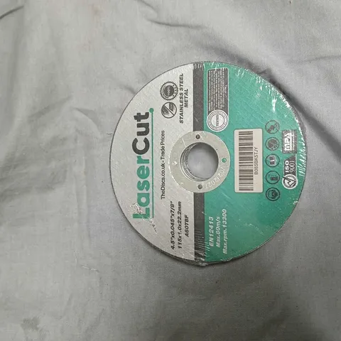 LASERCUT STAINLESS STEEL CUTTING DISC – 115MM DIAMETER, 22MM BORE