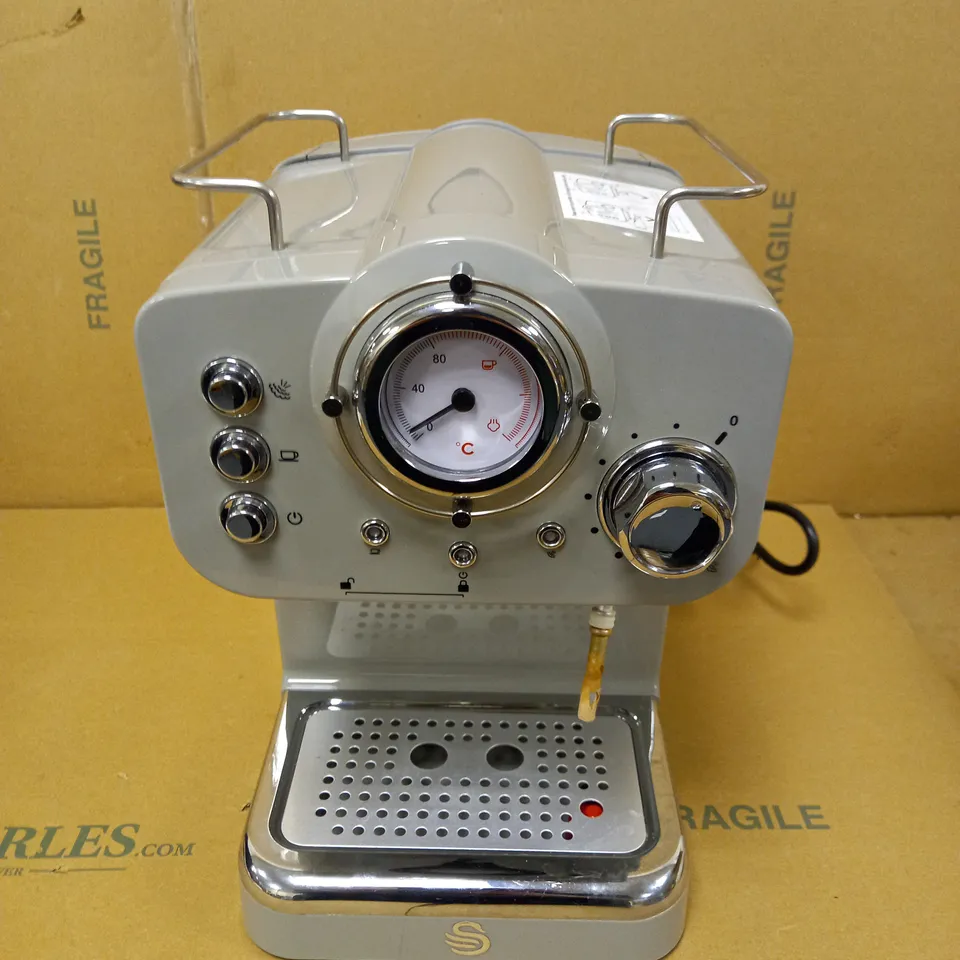 SWAN RETRO PUMP ESPRESSO COFFEE MACHINE