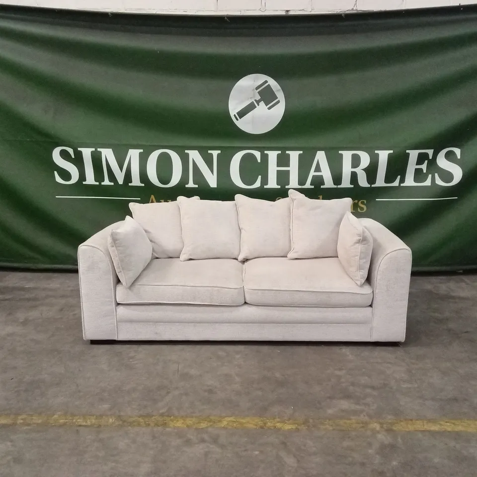 SOHO FABRIC 3 SEATER SOFA - NATURAL RRP £849