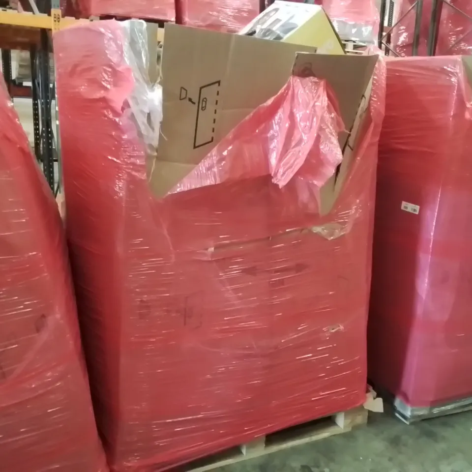 PALLET CONTAINING ASSORTED ITEMS TO INCLUDE: VINYL FLOOR CUTTER, HEATED THROWS, TSUKI MINI RICE COOKER, STEAM CLEANER ECT